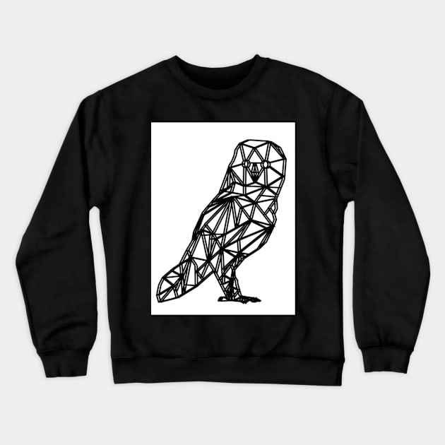 Geometric Animals : Owl Crewneck Sweatshirt by Wear A Tee Shirt 